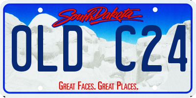 SD license plate 0LDC24
