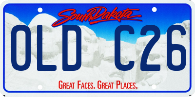 SD license plate 0LDC26