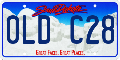 SD license plate 0LDC28