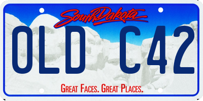 SD license plate 0LDC42