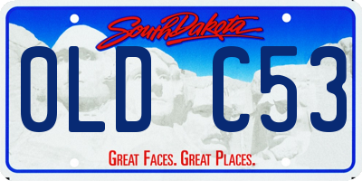 SD license plate 0LDC53