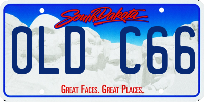 SD license plate 0LDC66