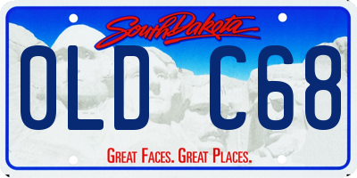SD license plate 0LDC68