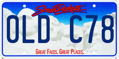 SD license plate 0LDC78