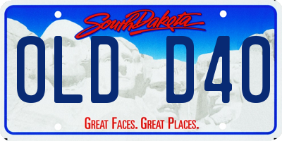 SD license plate 0LDD40