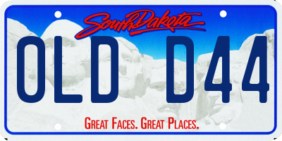 SD license plate 0LDD44