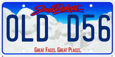 SD license plate 0LDD56