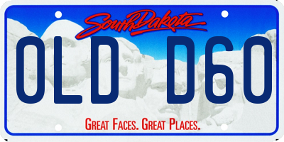 SD license plate 0LDD60