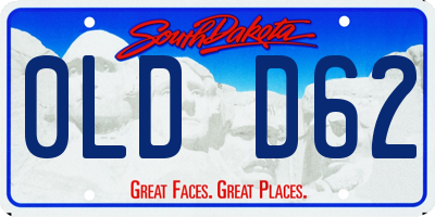 SD license plate 0LDD62