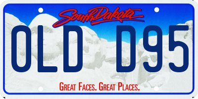 SD license plate 0LDD95
