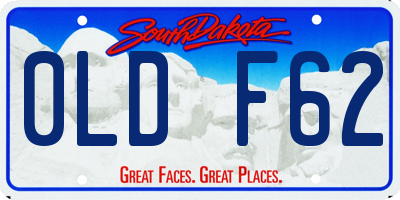 SD license plate 0LDF62