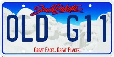 SD license plate 0LDG11