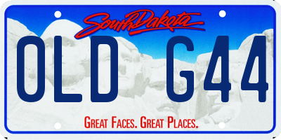 SD license plate 0LDG44