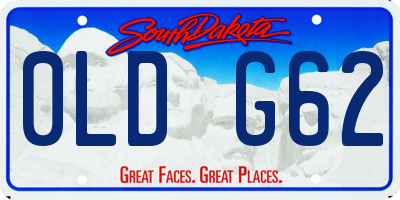 SD license plate 0LDG62
