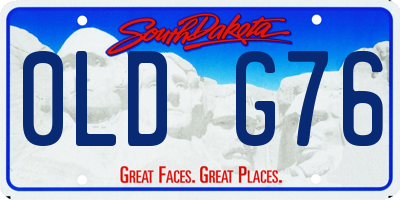 SD license plate 0LDG76