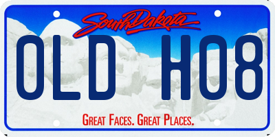 SD license plate 0LDH08