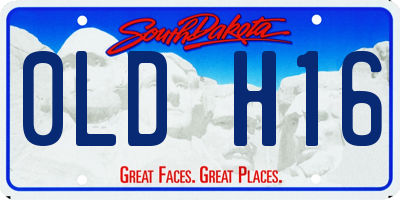 SD license plate 0LDH16