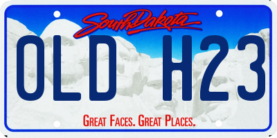 SD license plate 0LDH23