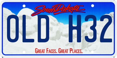SD license plate 0LDH32