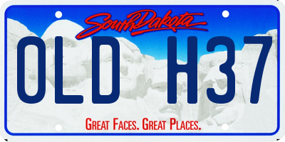 SD license plate 0LDH37