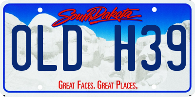 SD license plate 0LDH39