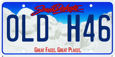 SD license plate 0LDH46