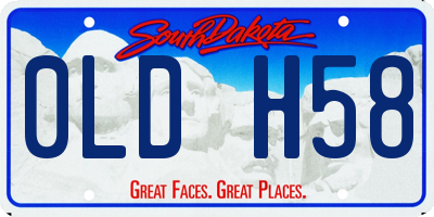 SD license plate 0LDH58