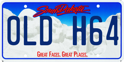 SD license plate 0LDH64