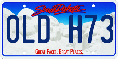 SD license plate 0LDH73