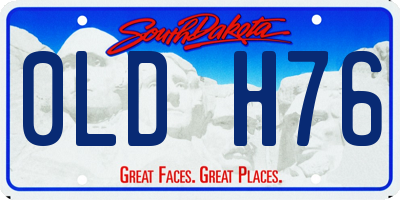 SD license plate 0LDH76