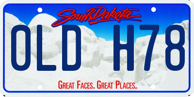 SD license plate 0LDH78