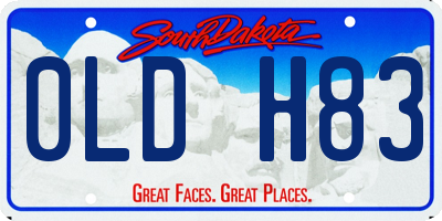 SD license plate 0LDH83