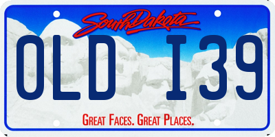 SD license plate 0LDI39