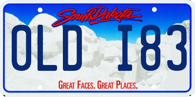 SD license plate 0LDI83