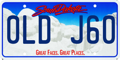 SD license plate 0LDJ60