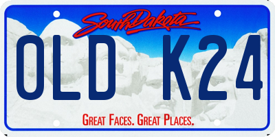 SD license plate 0LDK24
