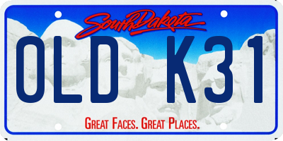 SD license plate 0LDK31