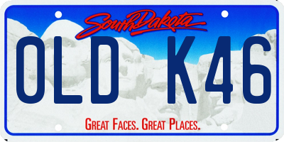SD license plate 0LDK46