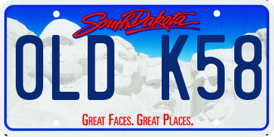 SD license plate 0LDK58