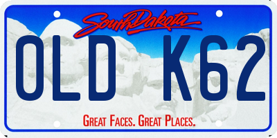 SD license plate 0LDK62