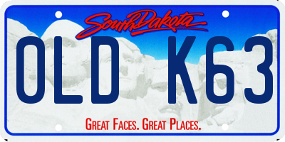 SD license plate 0LDK63