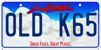 SD license plate 0LDK65