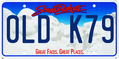 SD license plate 0LDK79