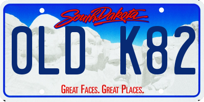 SD license plate 0LDK82