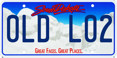 SD license plate 0LDL02