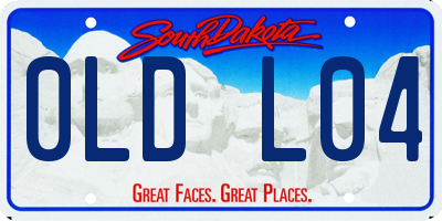 SD license plate 0LDL04