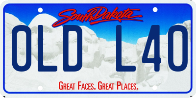 SD license plate 0LDL40