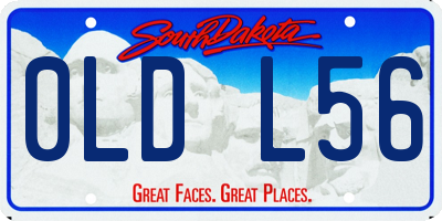 SD license plate 0LDL56