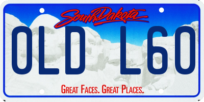 SD license plate 0LDL60