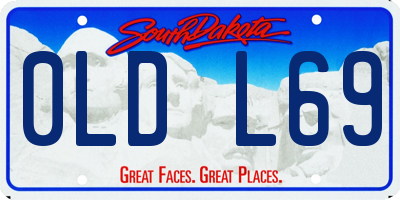 SD license plate 0LDL69